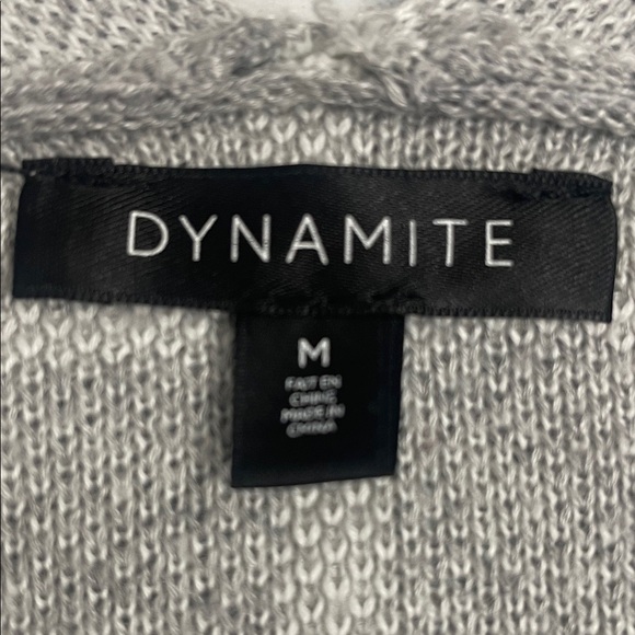 Grey and Black Plaid Women's Cardigan 3/4 wide sleeves Sz M - Picture 7 of 10